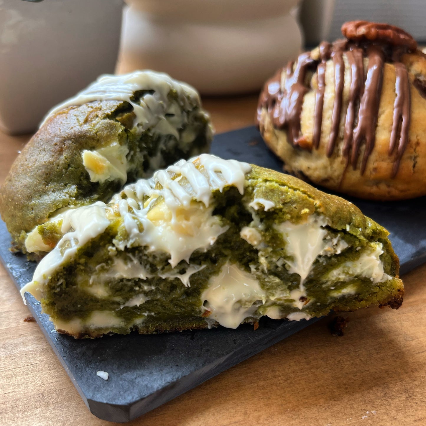 Cookie Matcha Chocolat blanc